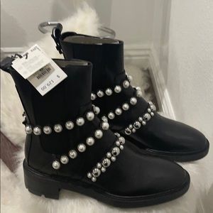 Zara new peals leather boots